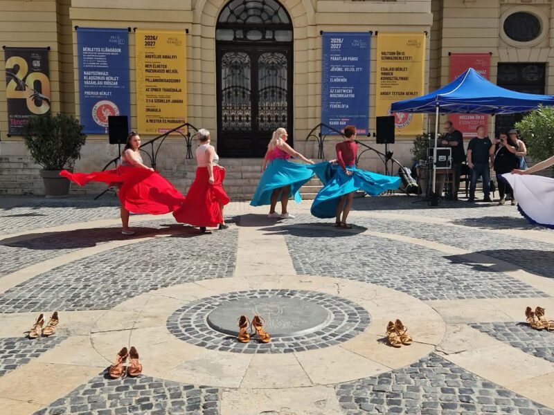Harmony Flow Dance táncosok szabadtéri fellépésen